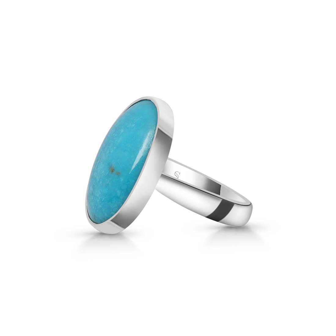 Turquoise Adjustable Ring-(TRQ-R-180.)